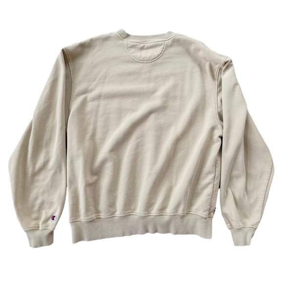 tan champion hoodie mens